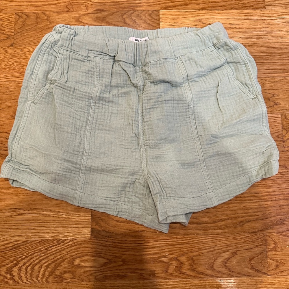 Madewell Easy Pull-On Shorts in Lightspun